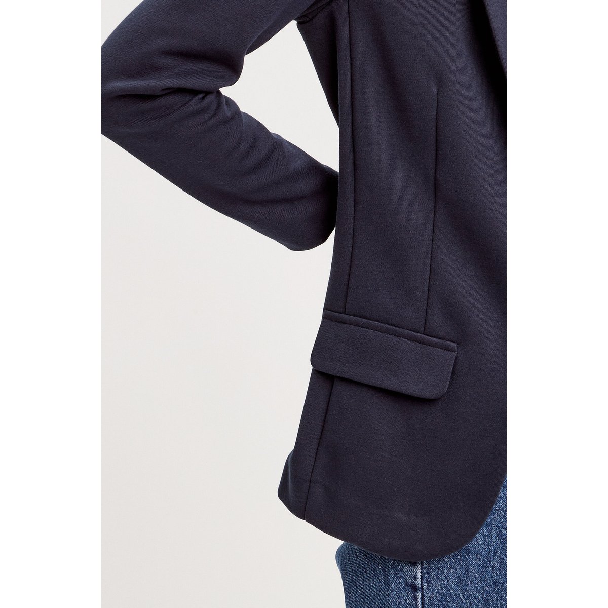 Veste blazer cintrée bleu marine, CACHE CACHE
