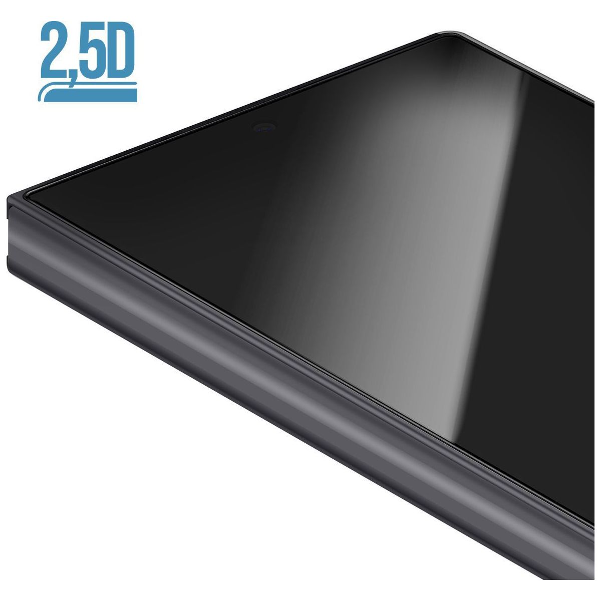 Protège écran Samsung galaxy Z Fold 7 verre + lentille couleur unique, FORCE GLASS