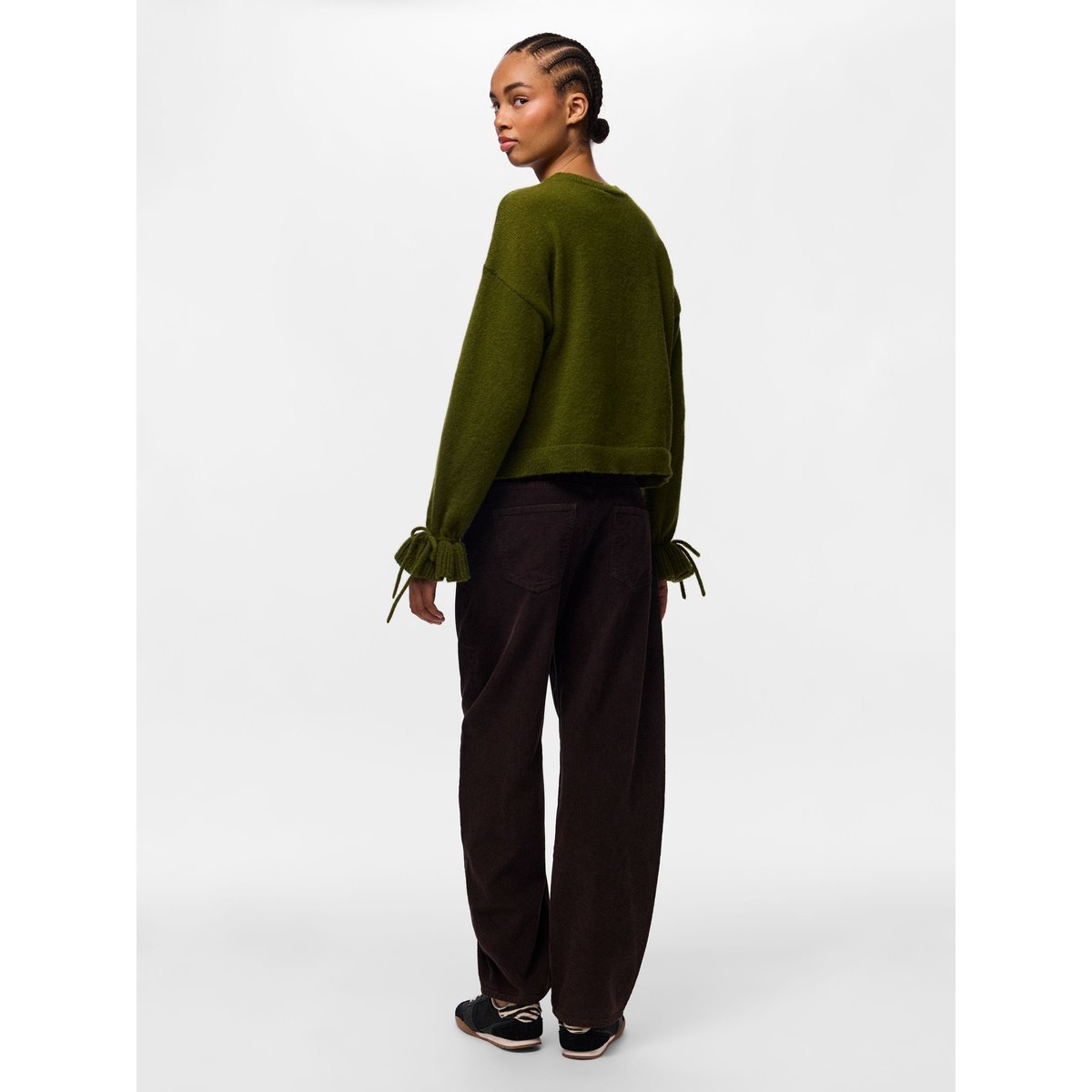 Cardigan En Maille jaune - sphagnum, PIECES