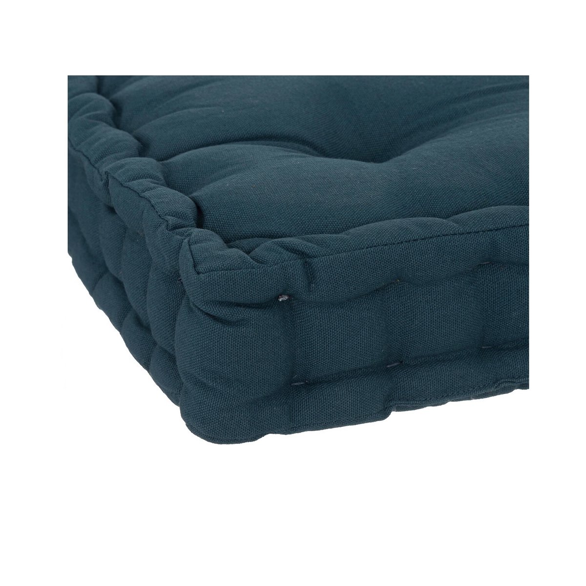 Coussin de sol Horizon uni bleu, EDEN