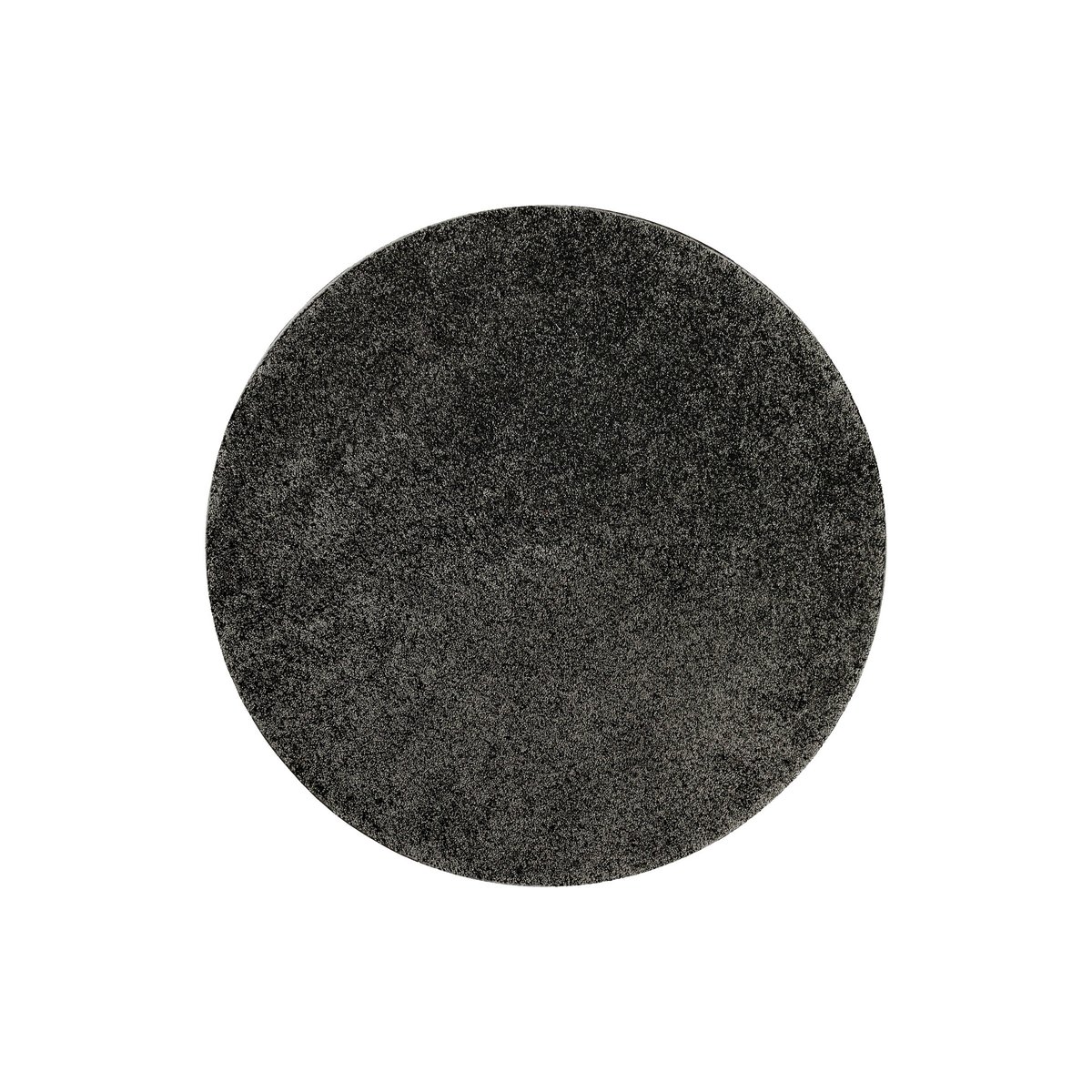 Tapis salon rond à poils courts doux ,  Nova anthracite, WECON HOME