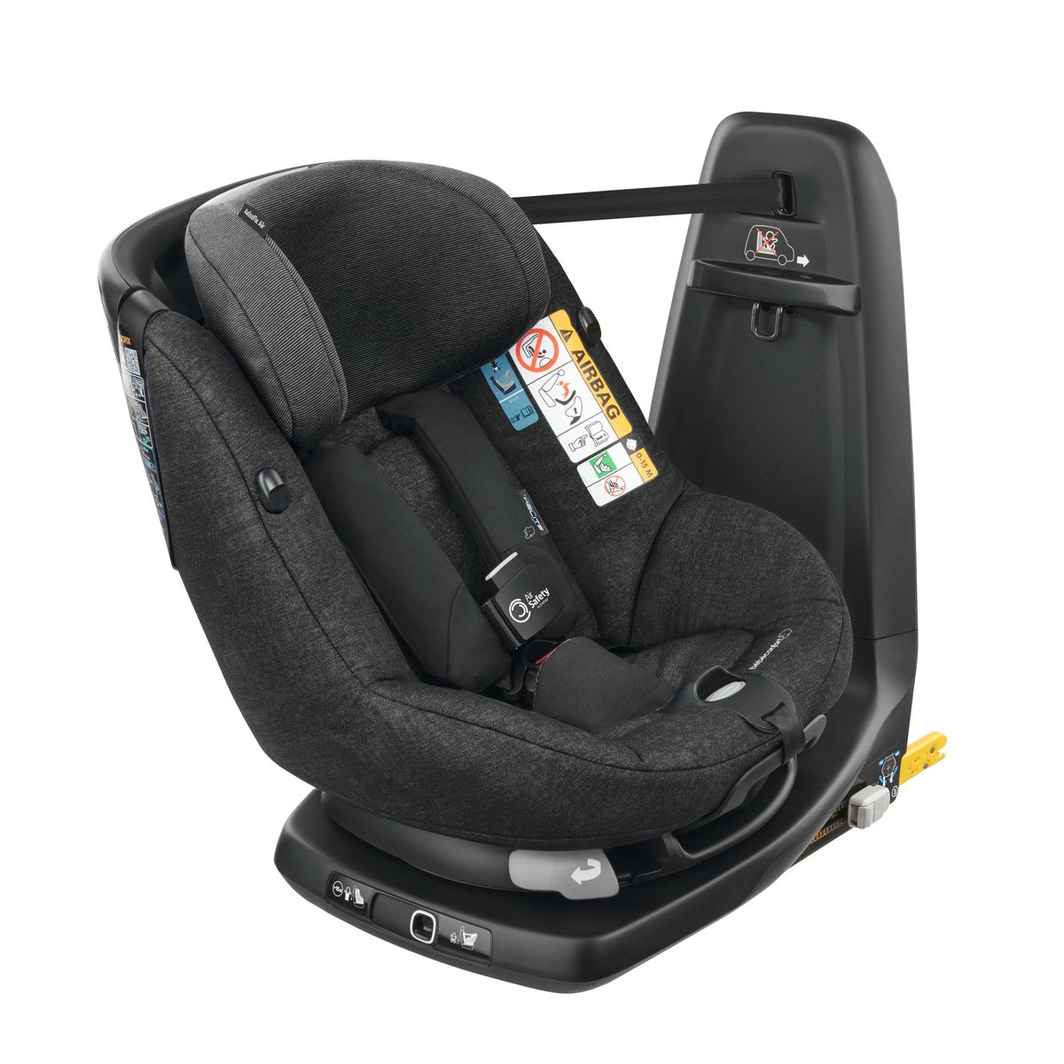 Siège auto pivotant Isofix avec airbags AxissFix Air noir nomade, BEBECONFORT