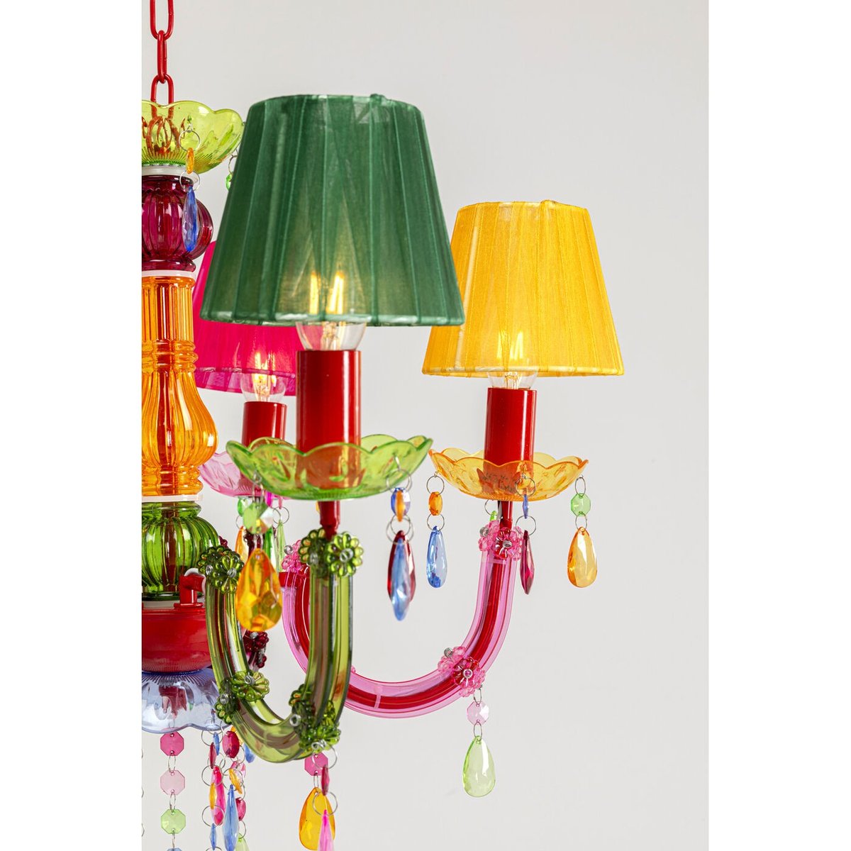Lustre 5 bras à pampilles en acrylique, STARLIGHT multicolore, KARE DESIGN