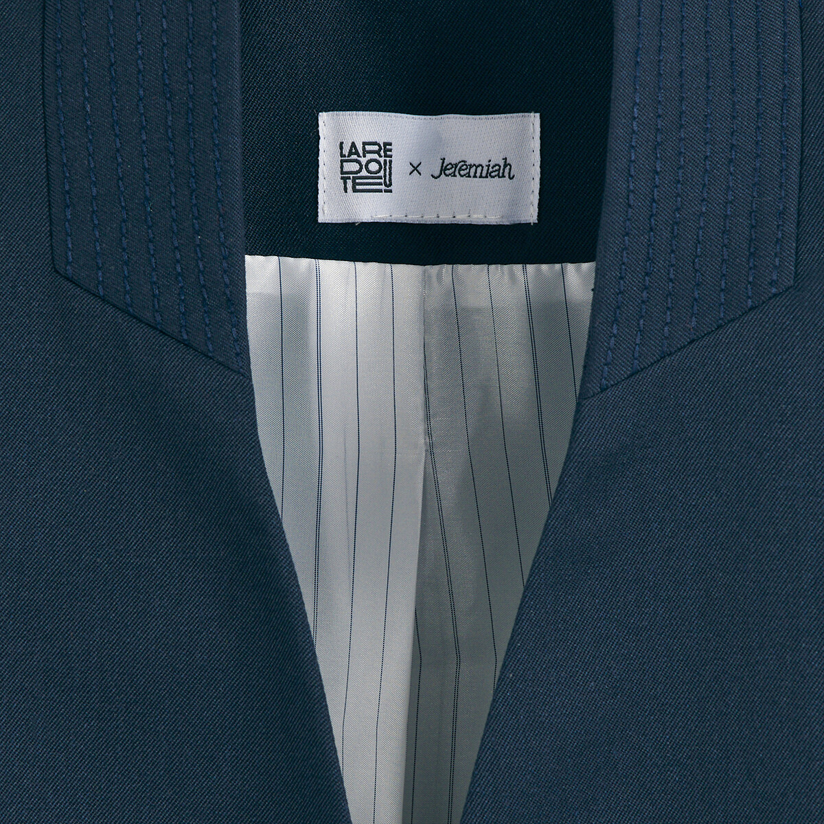 Loose Fit Blazer, Made in Europe navy, JEREMY CURRAT X LA REDOUTE