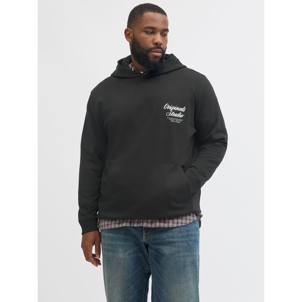Sweat À Capuche black 1, JACK & JONES