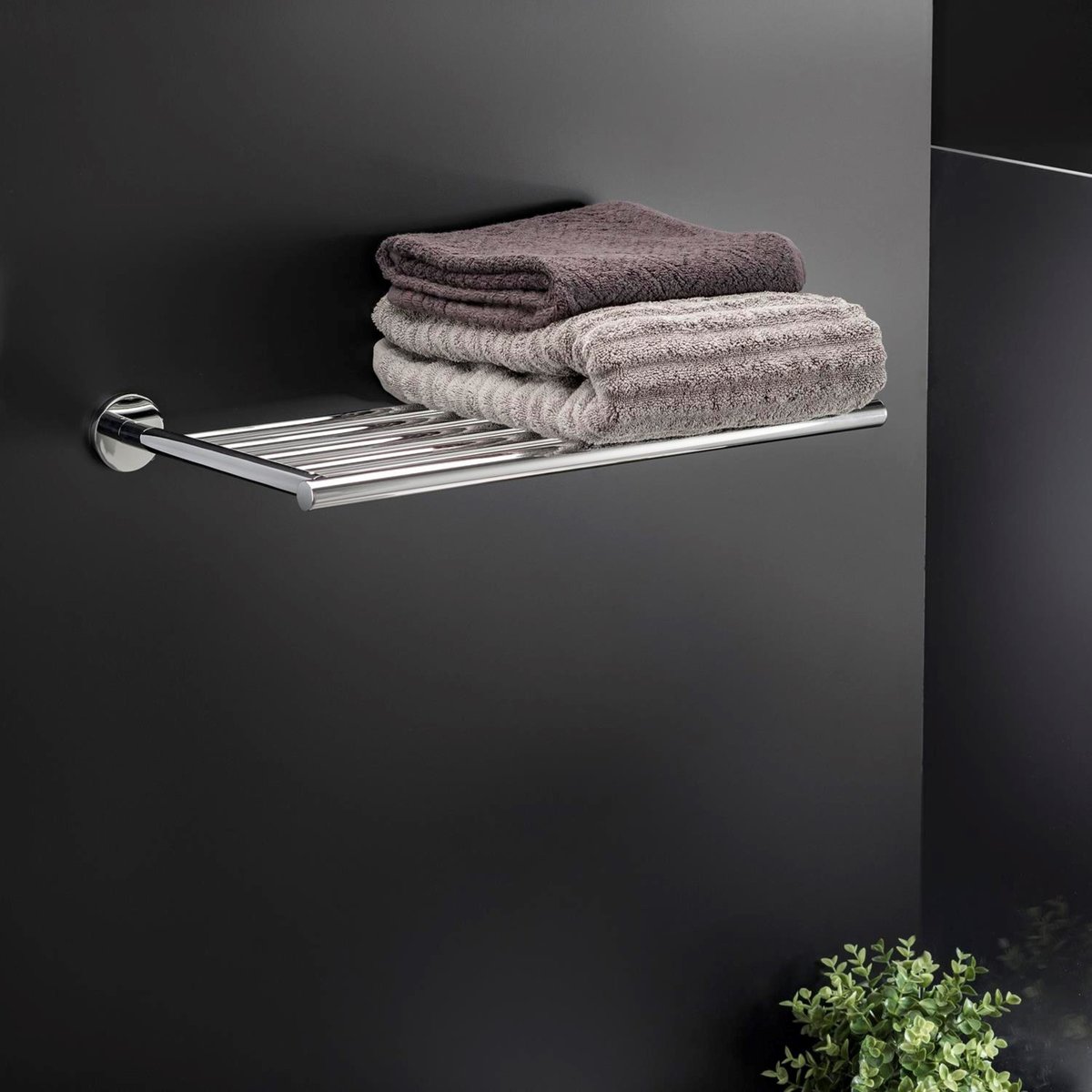 Porte Serviette Tablette mural ARCHITECT chrome, COSMIC