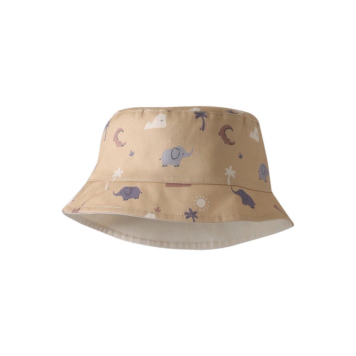Bob bébé coton réversible cappuccino, VERTBAUDET