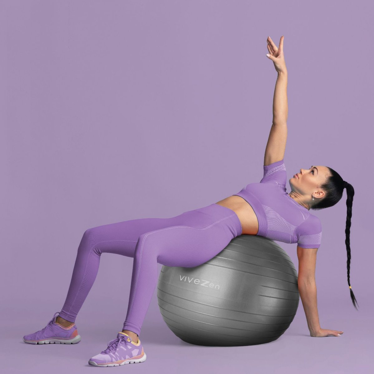 Ballon de yoga gris, VIVEZEN