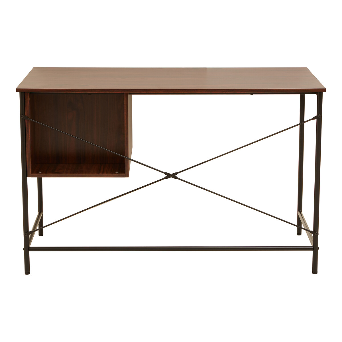 Quentin Retro Walnut Desk brown , SO'HOME