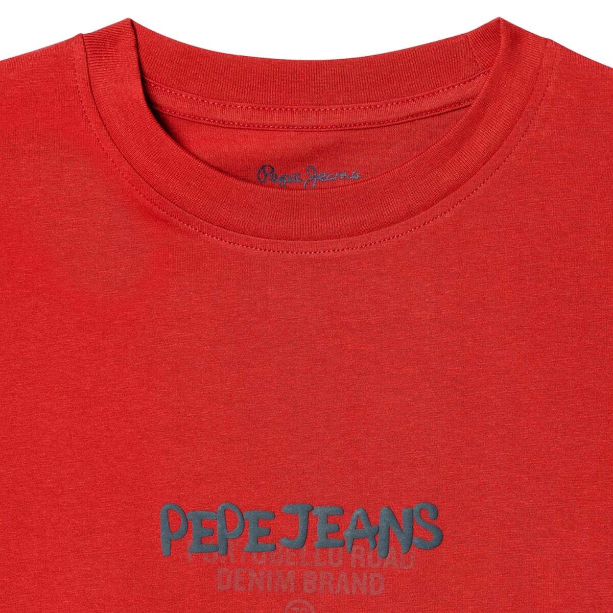 T-Shirt Coupe Décontractée Avec Logo Imprimé rouge rugby, PEPE JEANS