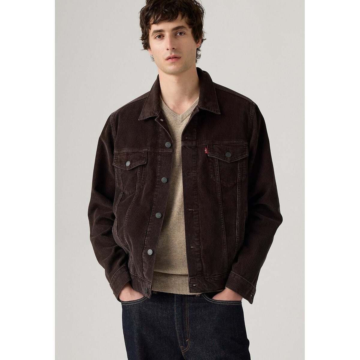 Unisex-Jeansjacke Trucker black coffee, LEVI'S