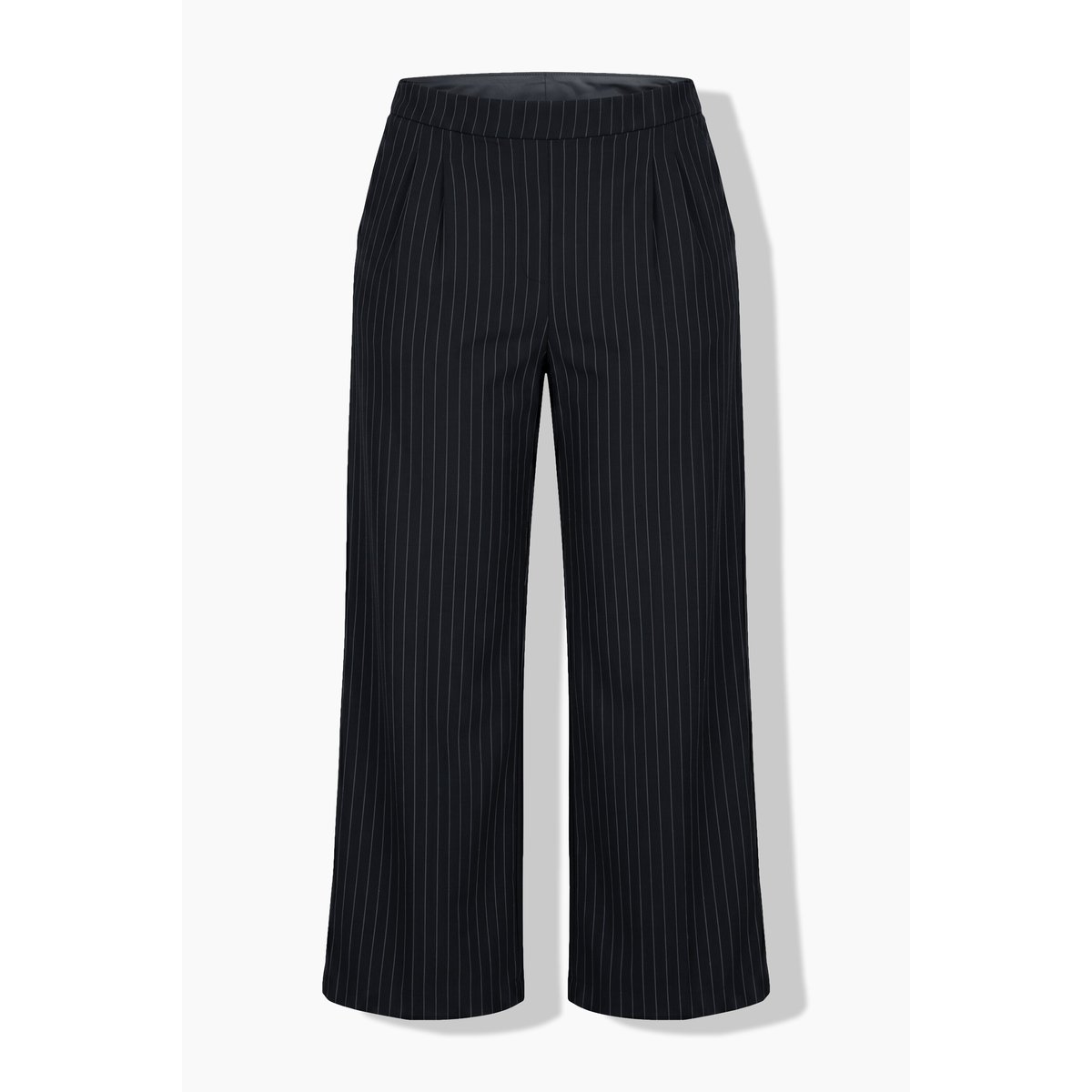 Pantalon à fines rayures, coupe large noir, STUDIO UNTOLD
