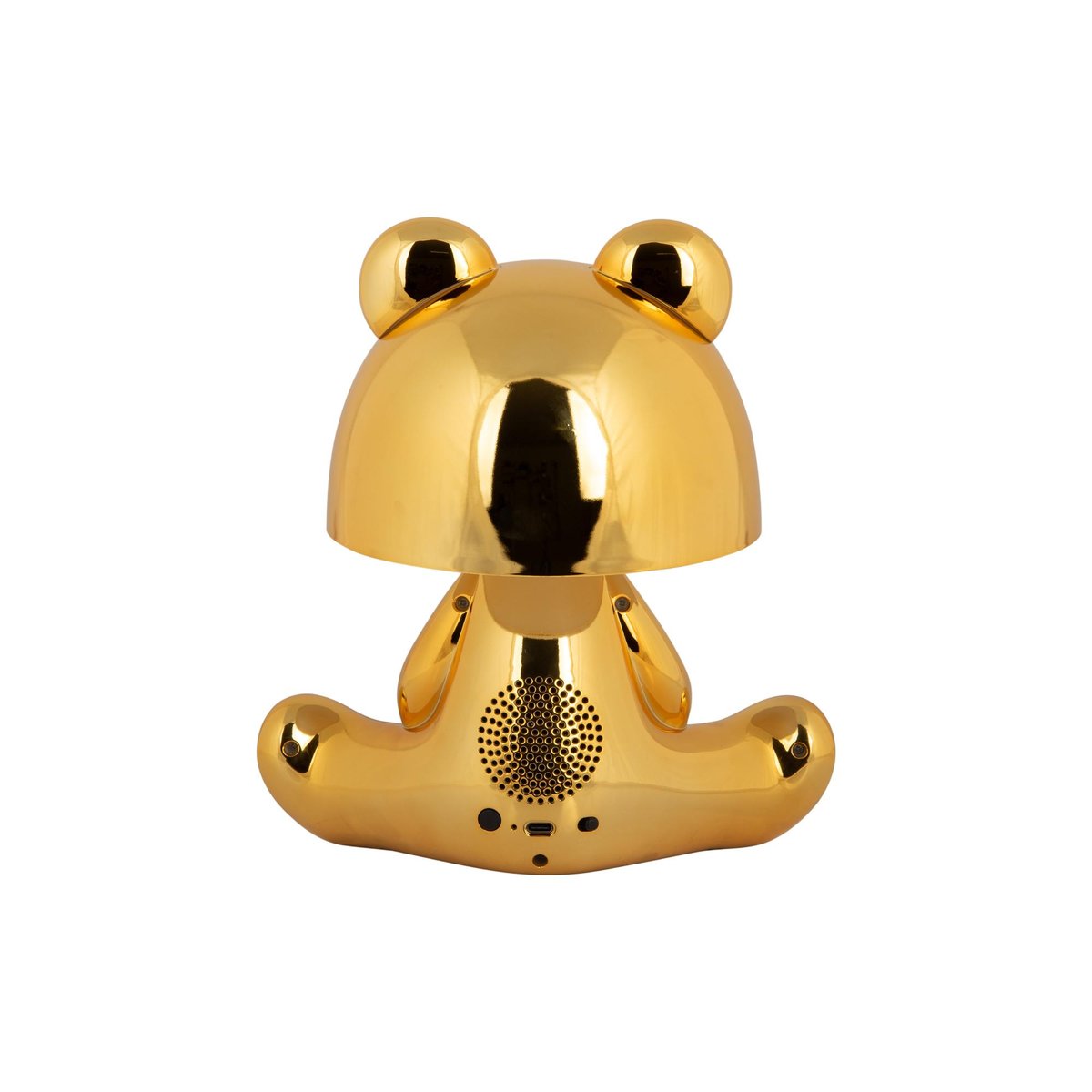 Lampe À Poser Thermoplaste BEAR LED plaqué or, LEITMOTIV