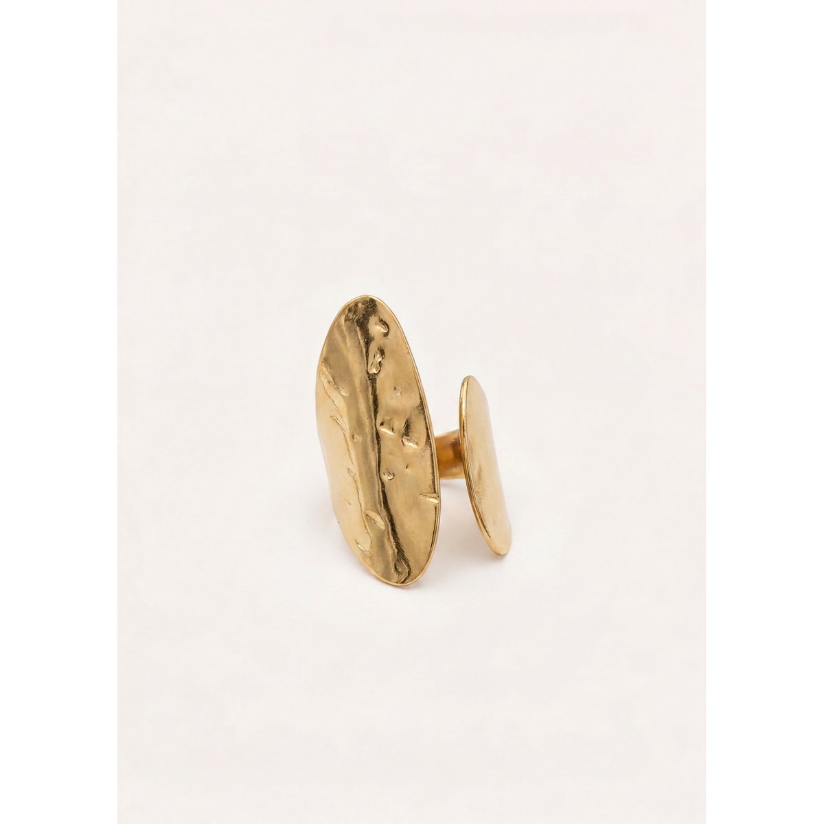Bague asymétrique light gold, LA FEE MARABOUTEE