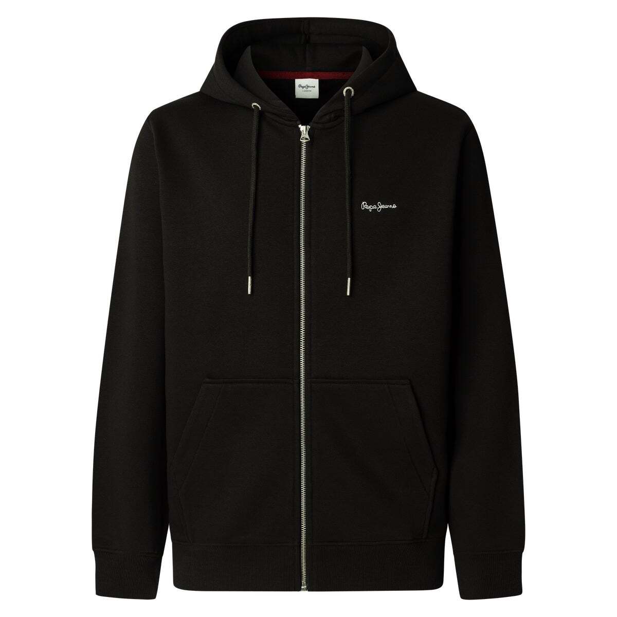 Sweat-Shirt À Capuche Et Fermeture Éclair Coupe Regular noir, PEPE JEANS