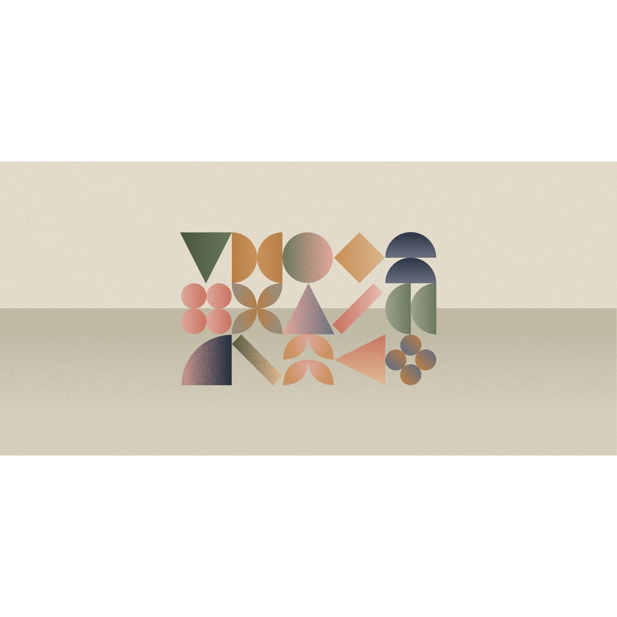 Papier peint panoramique Prisma, Gris 375 x 250cm gris, ACTE DECO