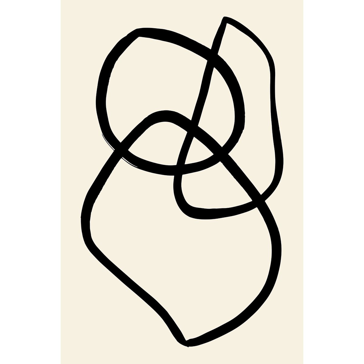 Tableau line art bold II tableau alu dibond, HEXOA