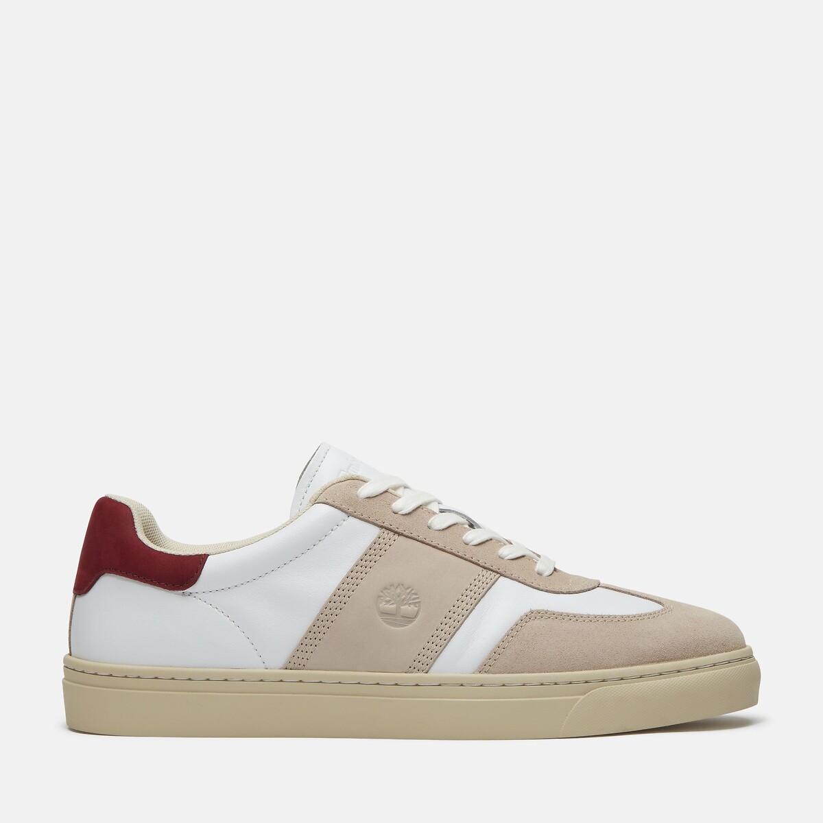 Baskets en cuir Lisbon Street blanc/beige, TIMBERLAND