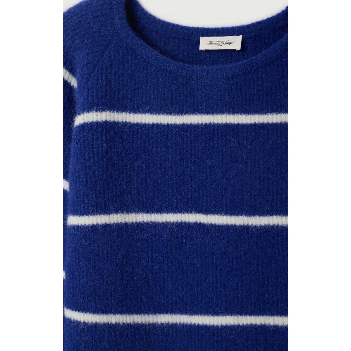 Vitow Striped Jumper with Boat Neck blue/white striped, AMERICAN VINTAGE