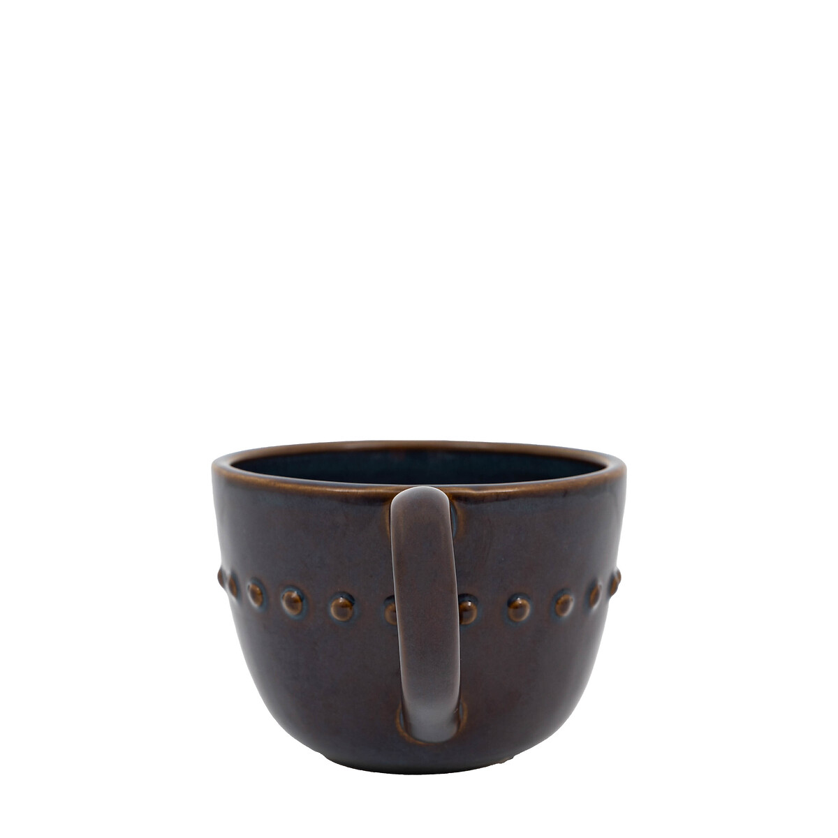 Set of 4 Reactive Organic Beaded Mugs blue, ÉDITÉ