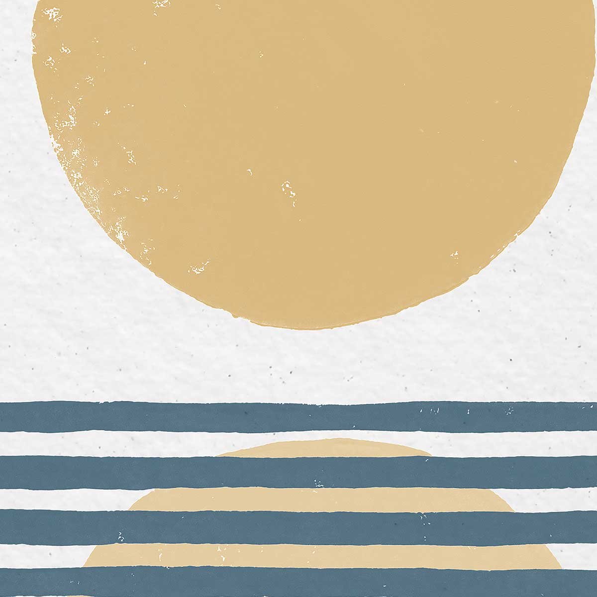 Tableau rayures bleues d'été tableau alu dibond, HEXOA