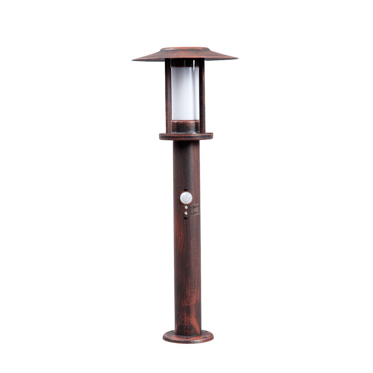 Luminaire extérieur en inox traditionnelLED brun rouille, clair, blanc, LINDBY