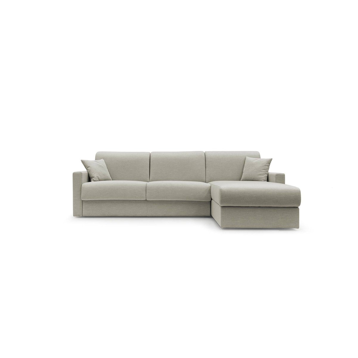 Canapé d'angle réversible tissu recyclé déhoussable Aubin lin, CAMIF