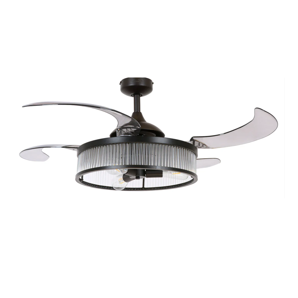 Ventilateur plafond CORBELLE noir - gris, BOUTICA-DESIGN