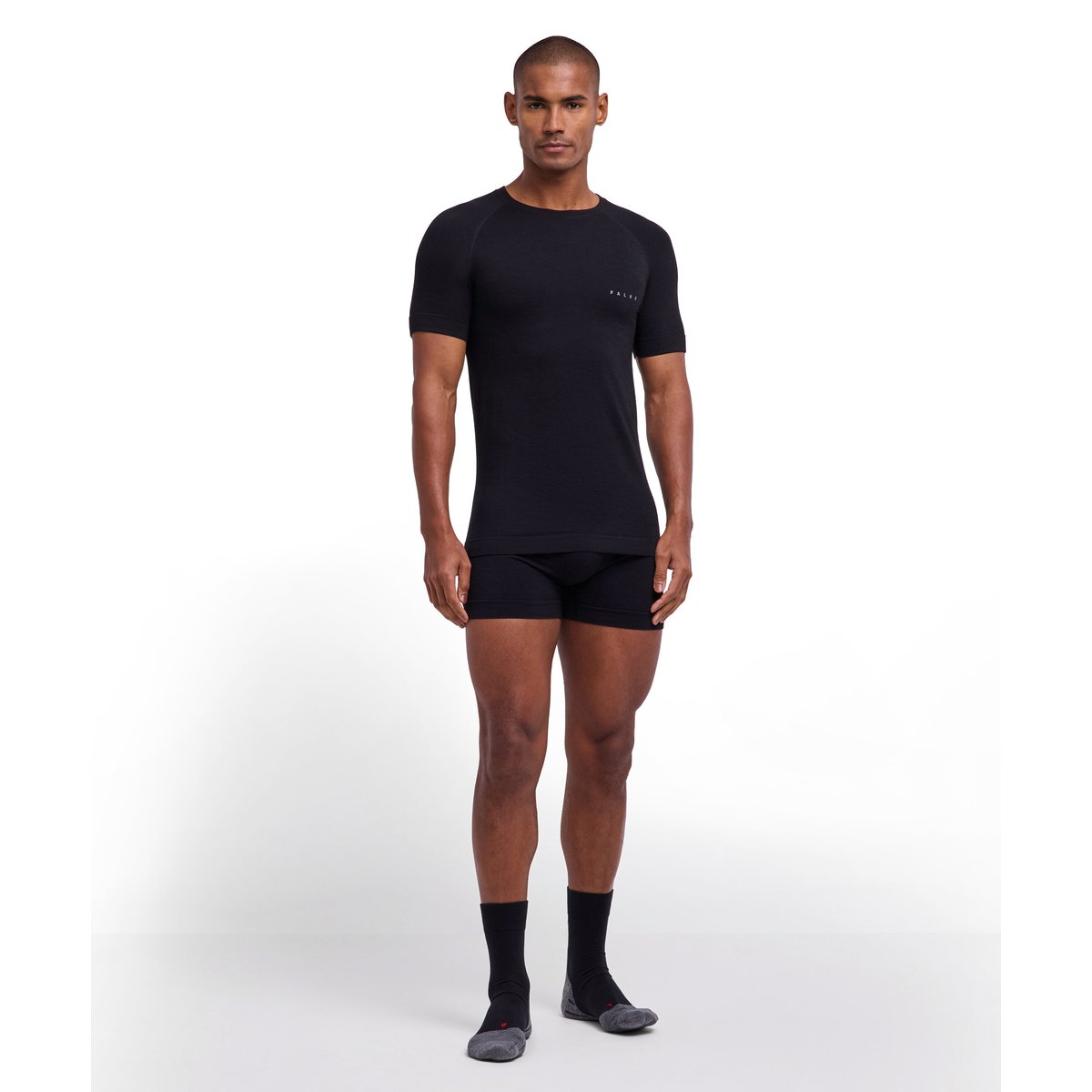 T-Shirt noir, FALKE