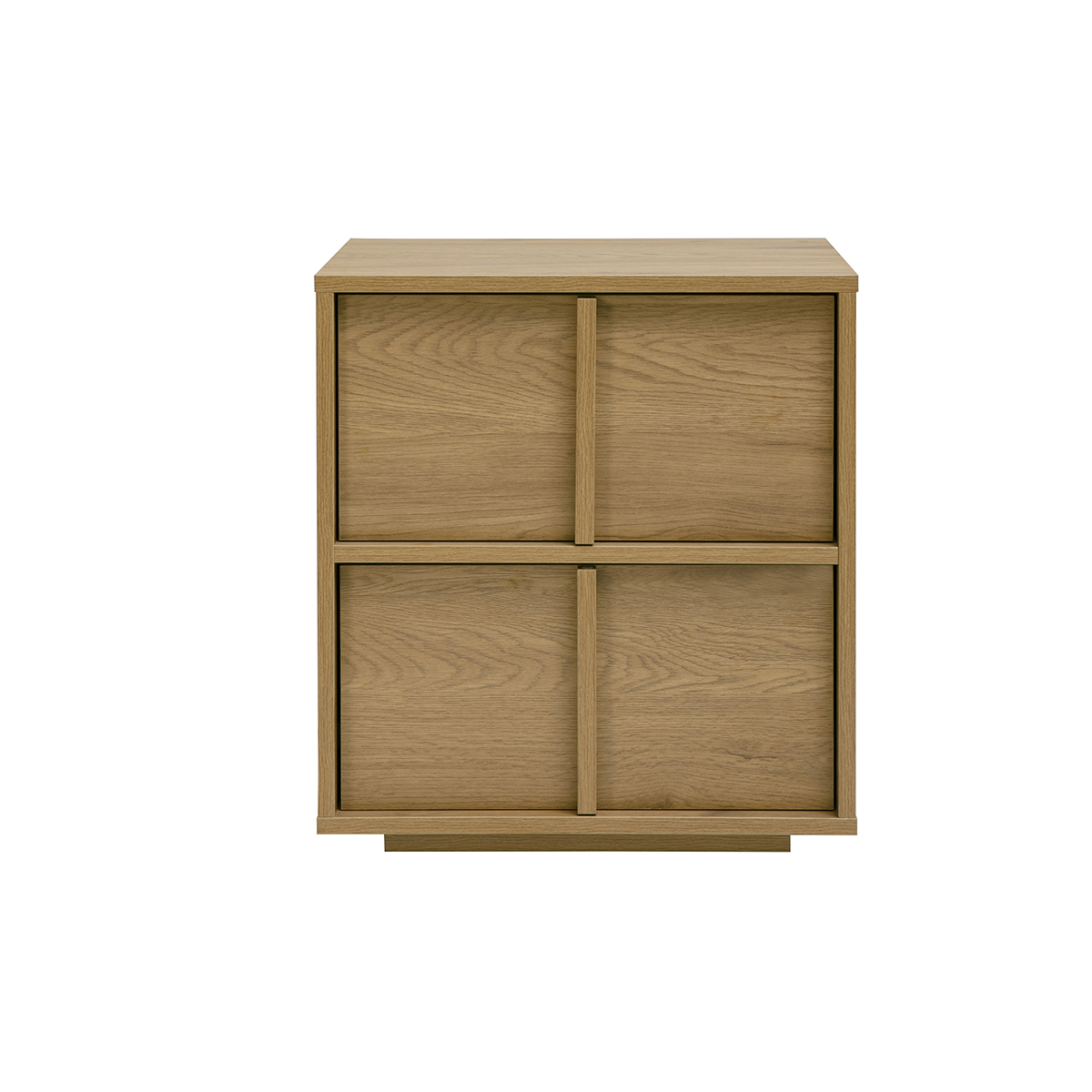 Table de chevet 2 tiroirs finition bois clair chêne LOTHAIRE chêne clair, MILIBOO