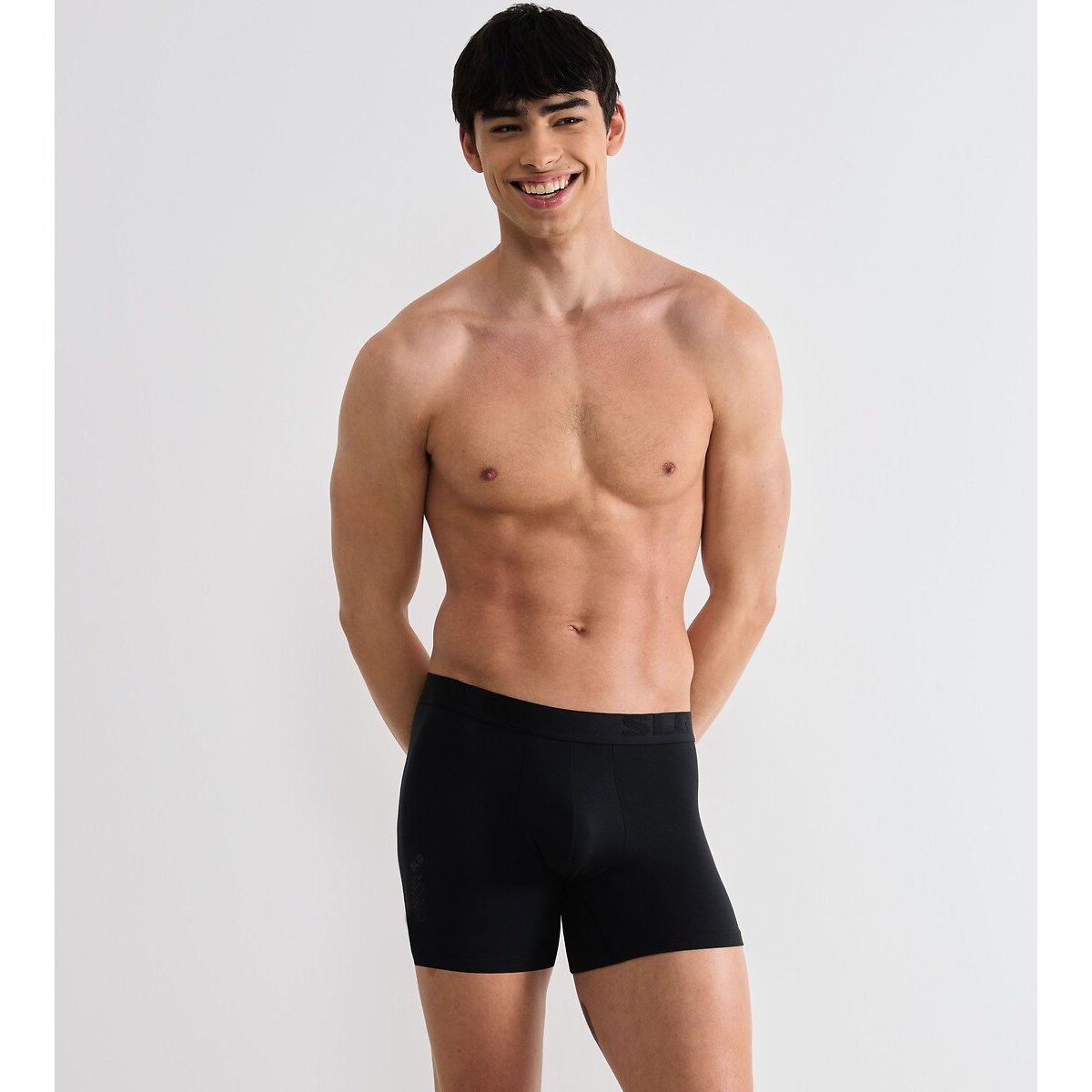 Set van 2 boxershorts BASE SOFT zwart + zwart, SLOGGI