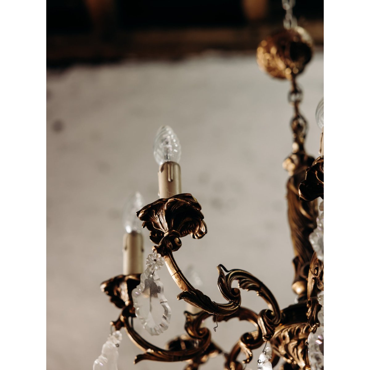Suspension en cristal au style ancien Sonia N°302 - Bon état transparent, DEBONGOUT