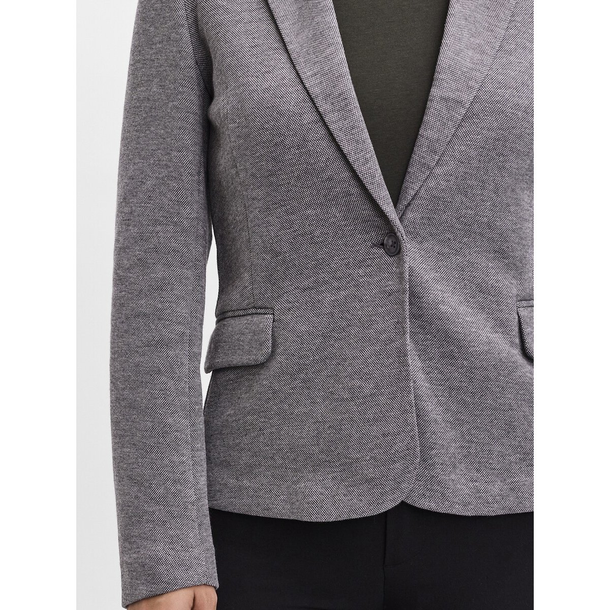 Blazer com corte direito cinzento, VERO MODA