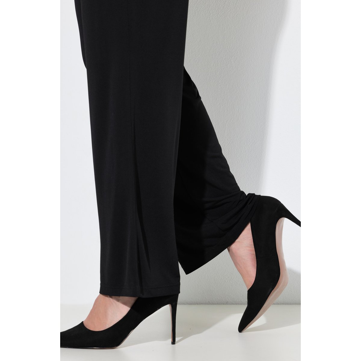 Pantalon en jersey noir, ULLA POPKEN