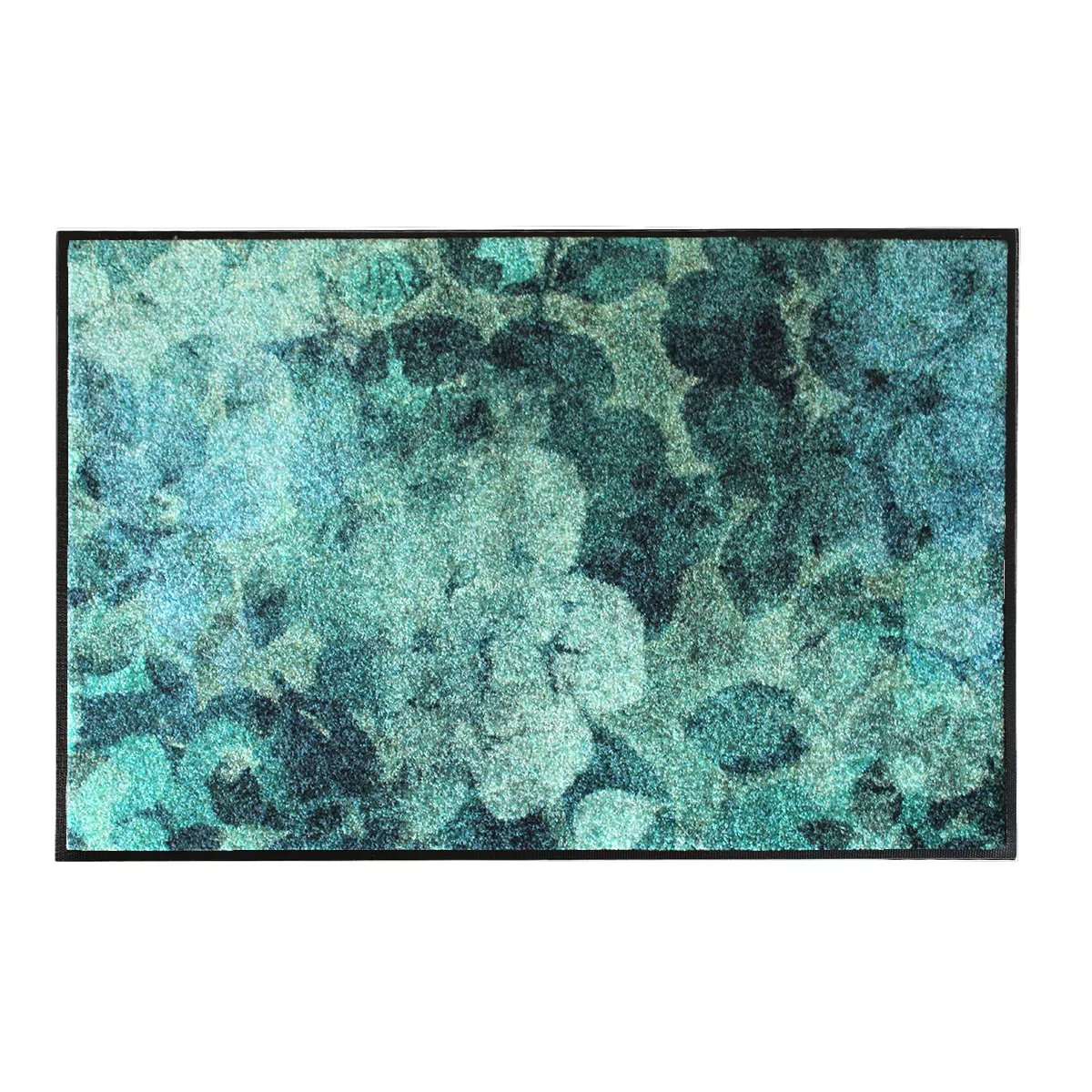 Tapis decor caoutchouc & nylon EVANESCENCE bleu, GARNIER THIEBAUT