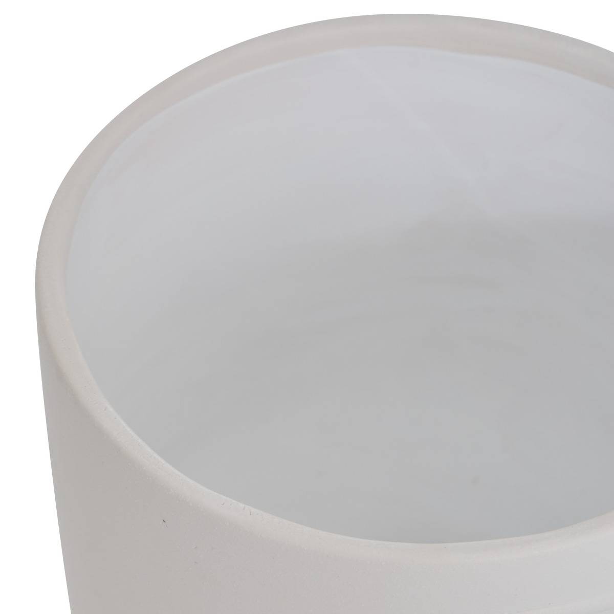 Cache-pot PAM blanc, ATMOSPHERA
