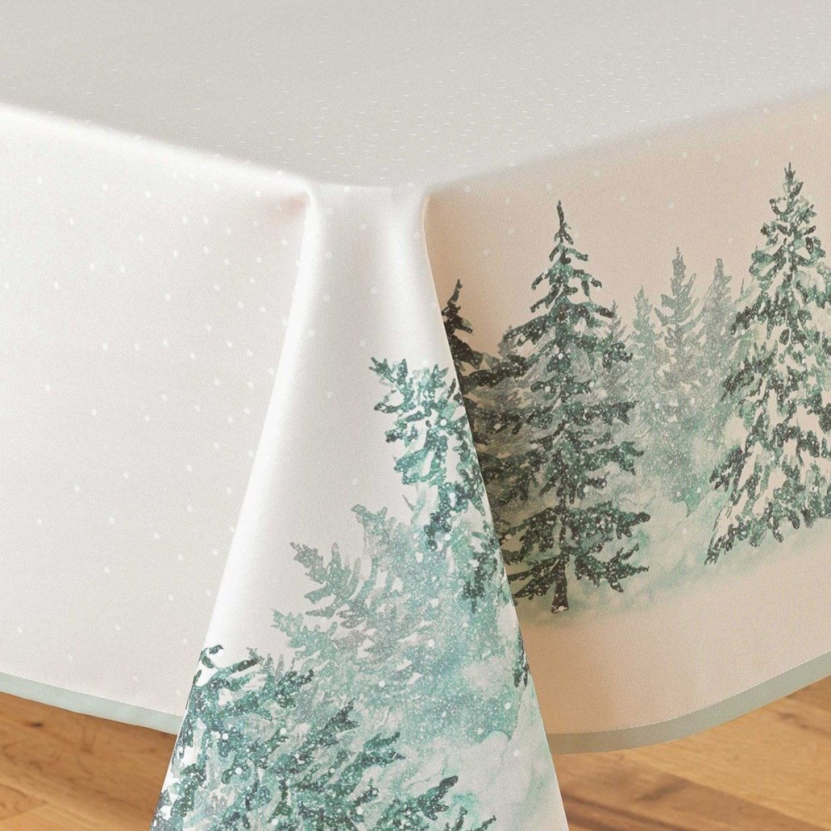 Nappe rectangulaire 150x300 Christmas vert, DECORATIE
