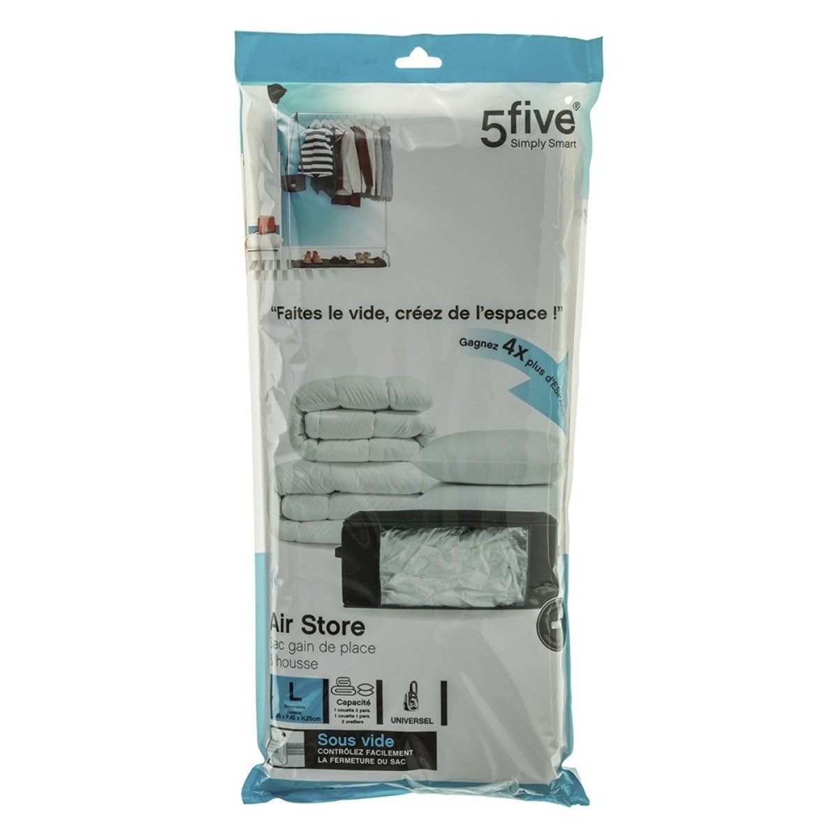 Housse De Rangement Sous Vide Air Store L noir, ATMOSPHERA
