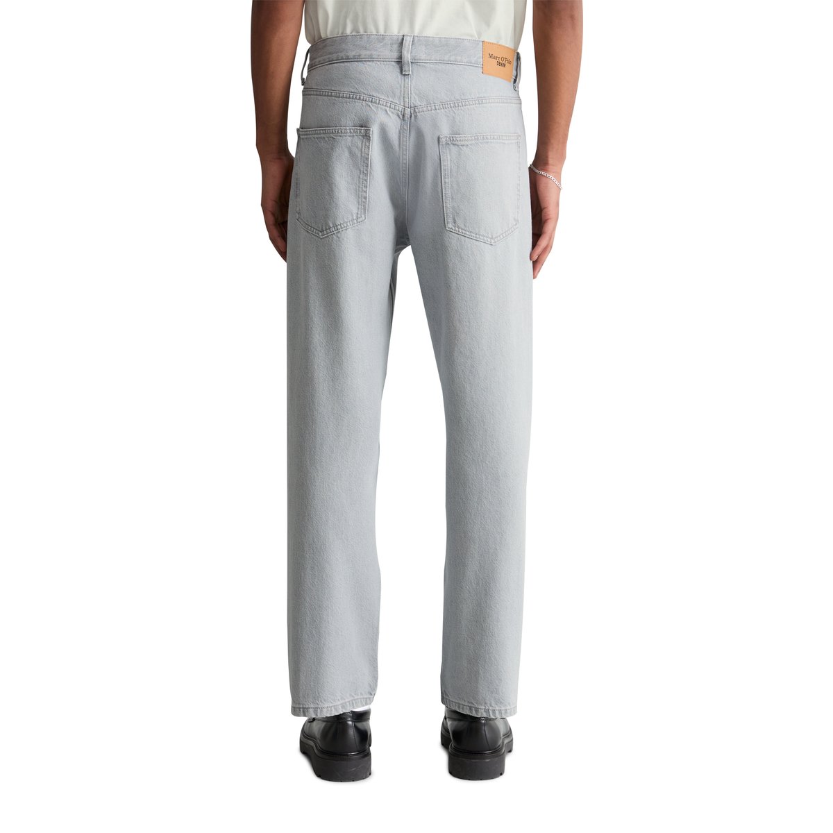 Jeans modèle Runne tapered en pur coton bio bleu clair, MARC O’POLO DENIM