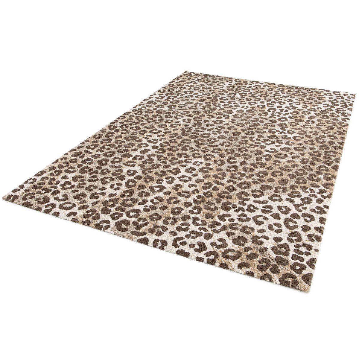 Tapis doux au design léopard KAROO beige sable, AFK LIVING
