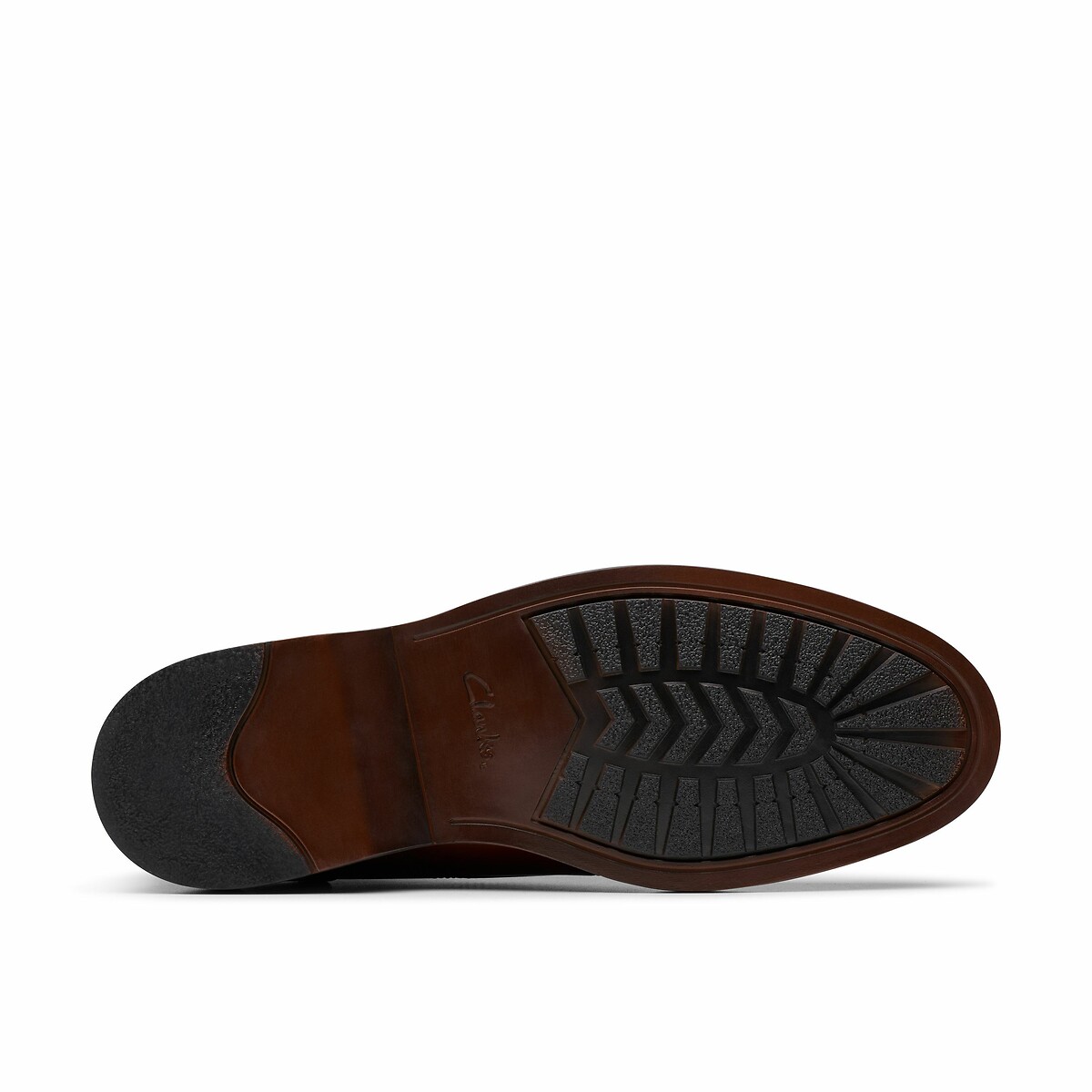 Boots mid en cuir Aldwin Chukka tan, CLARKS