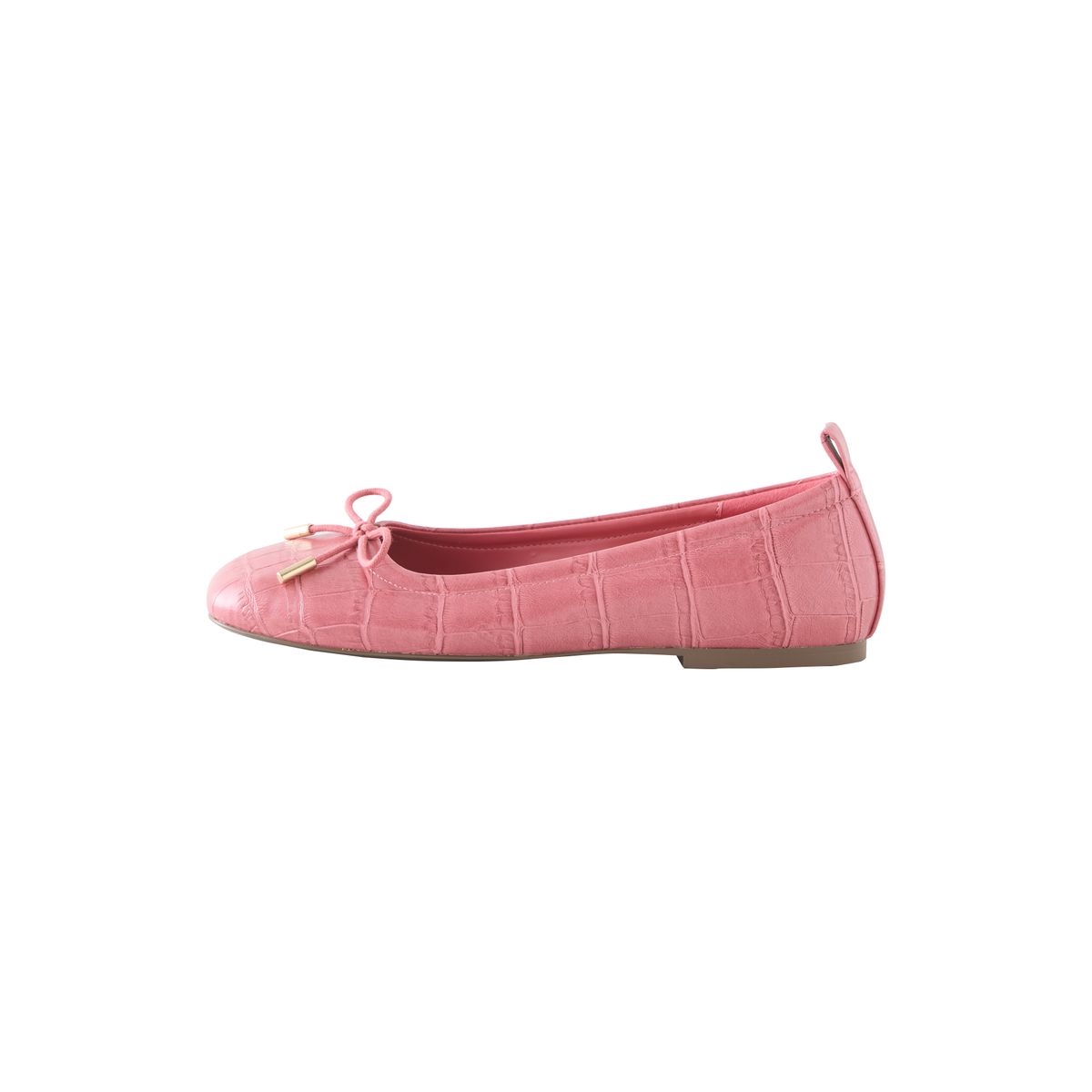 Ballerines forever comfort® à bout carré crocodile rose, NEXT