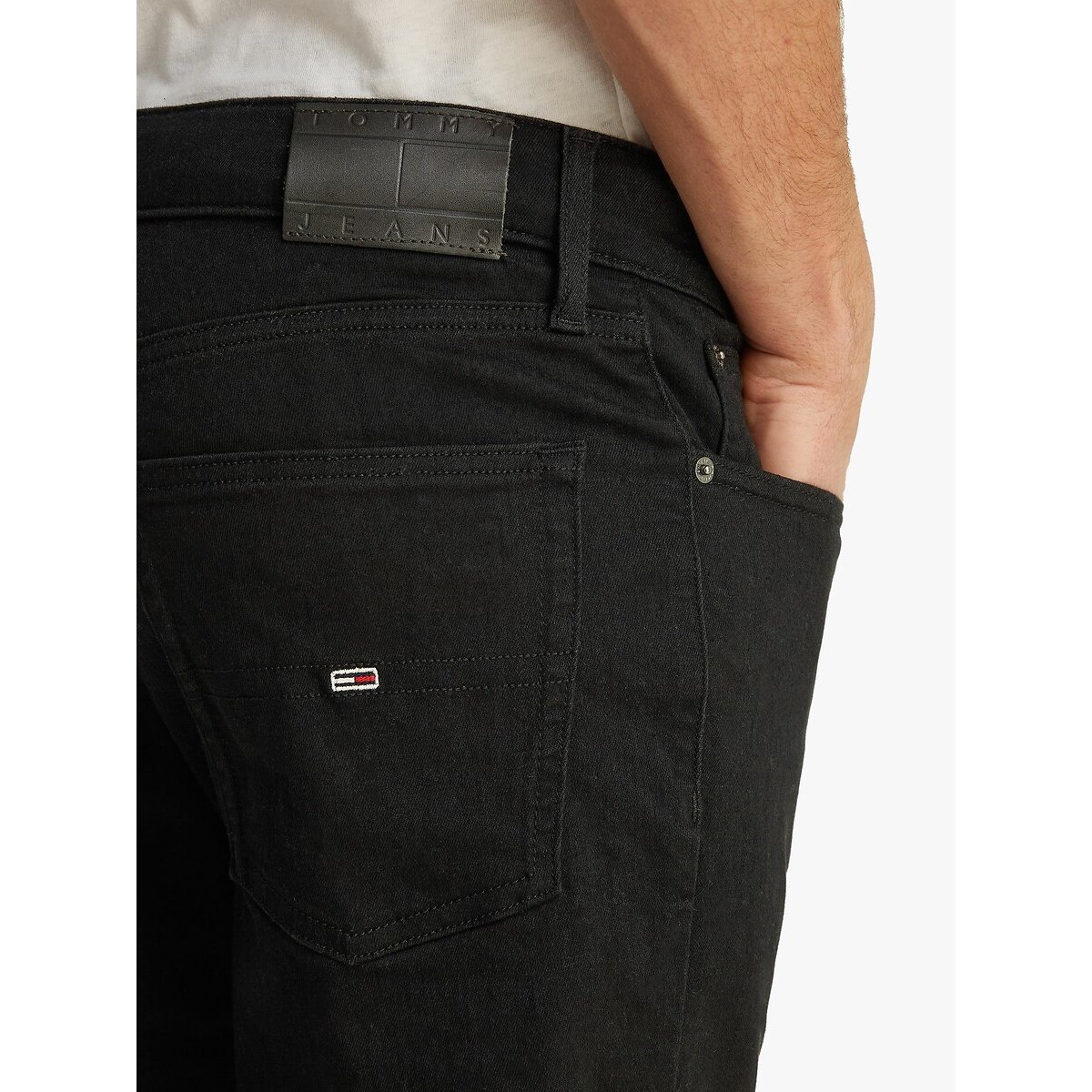 Scanton Slim Fit Jeans DH4288 black denim, TOMMY JEANS
