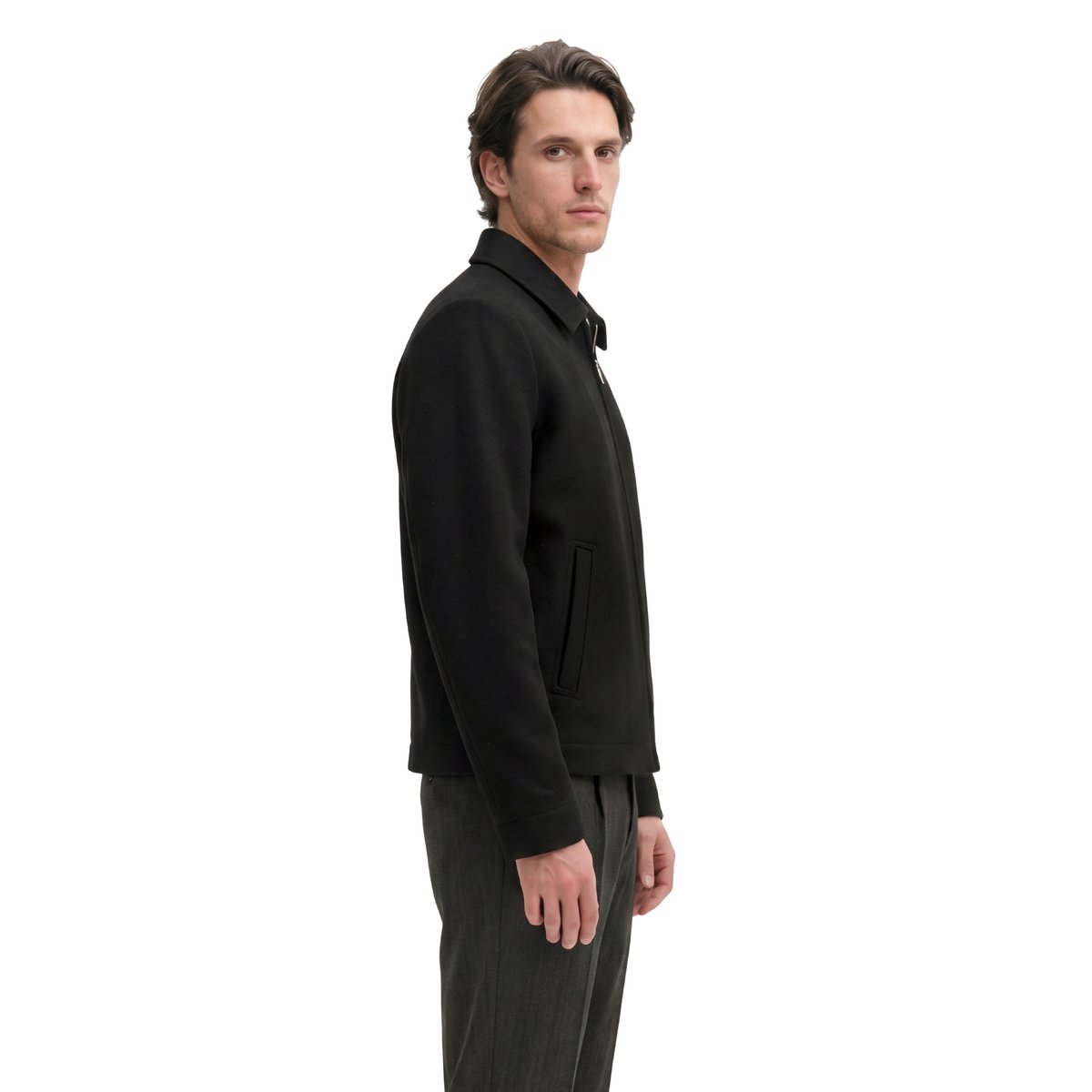 Veste en laine coupe classique en mélange de laine vierge douce noir, MARC O'POLO
