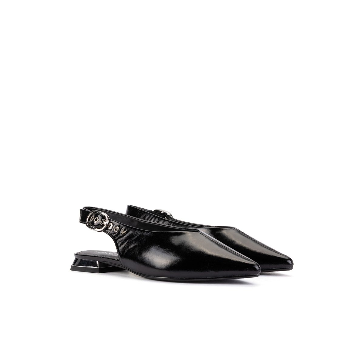Ballerines cuir Vescia black, MARTINELLI
