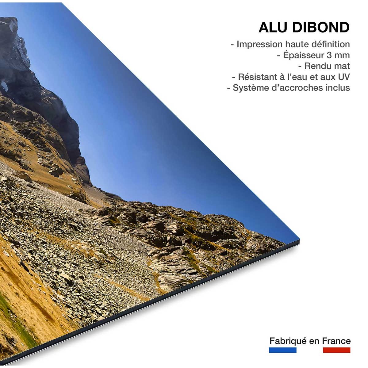 Tableau montagne vignemale tableau alu dibond, HEXOA