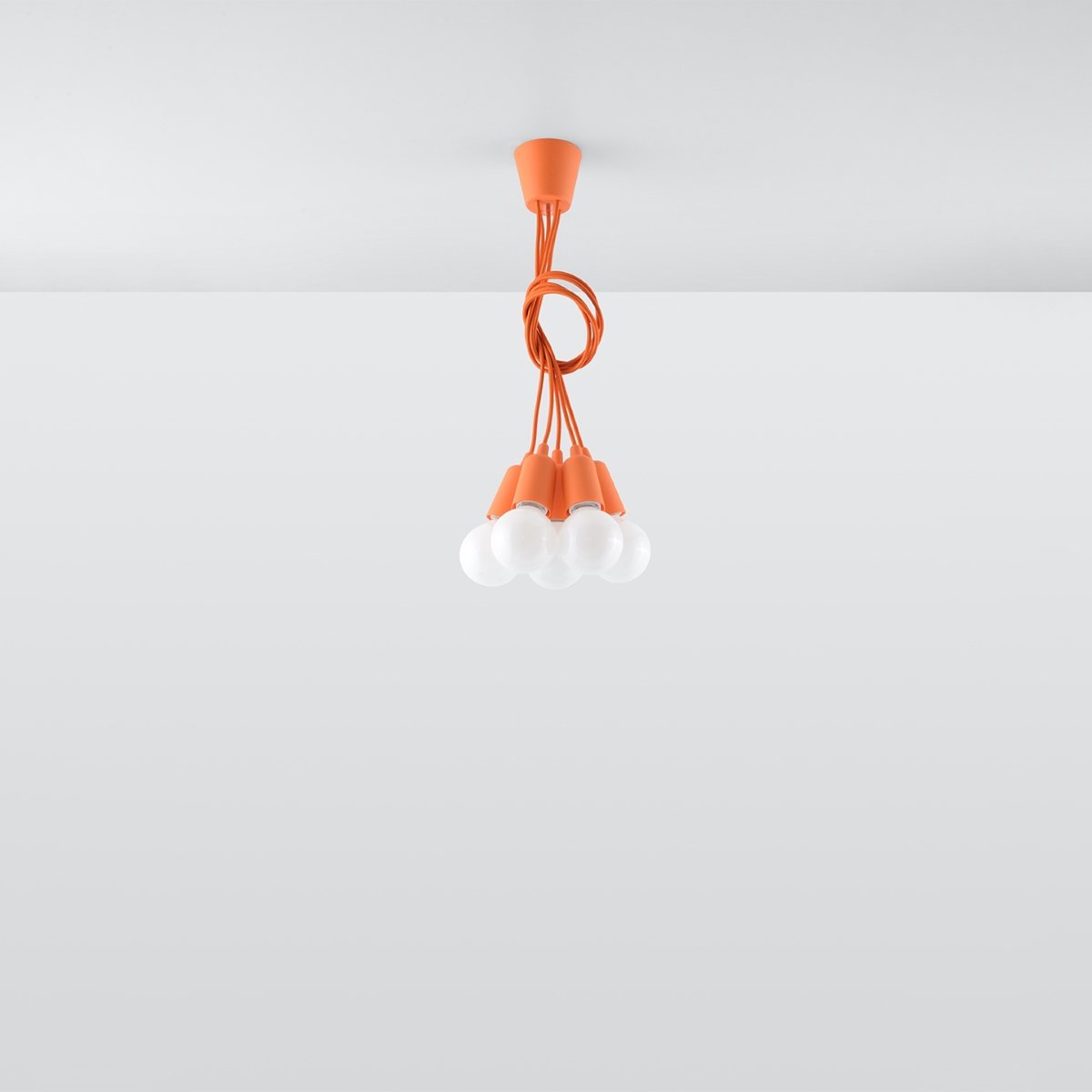 Suspension PVC Orange E27 5 Diego orange, EDEN
