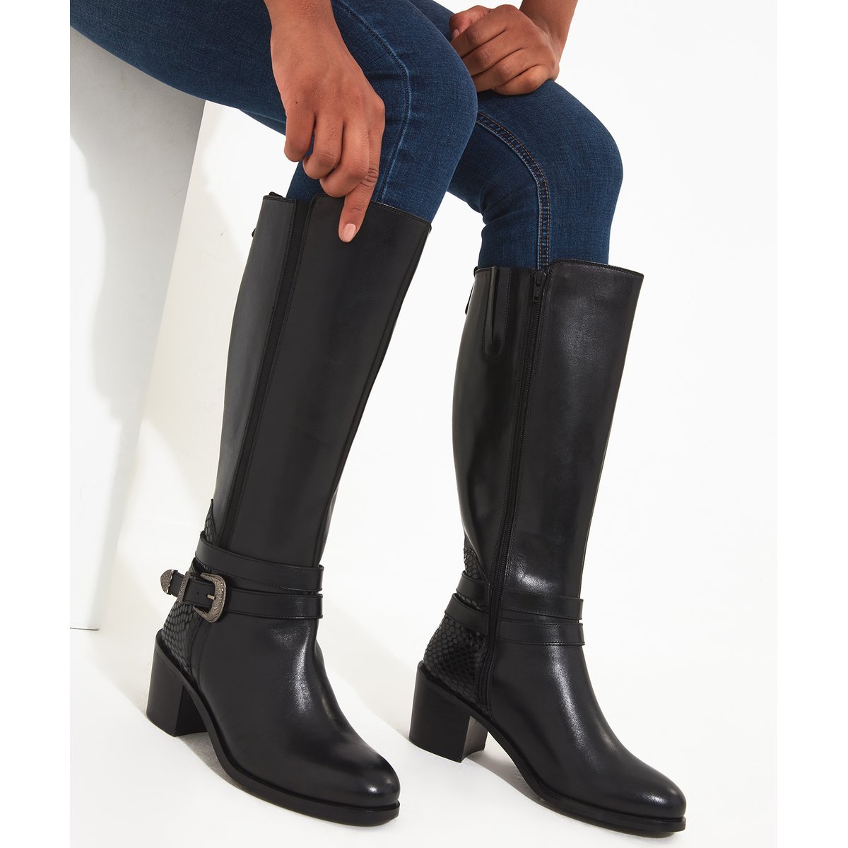Botte d'Équitation Cuir de Première Qualité noir, JOE BROWNS
