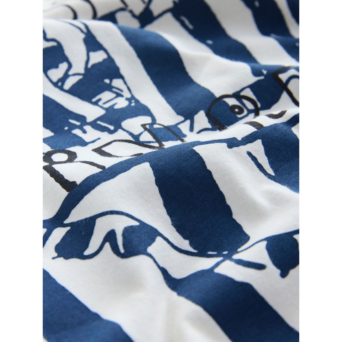Pyjama manches courtes graphique bleu, NEXT