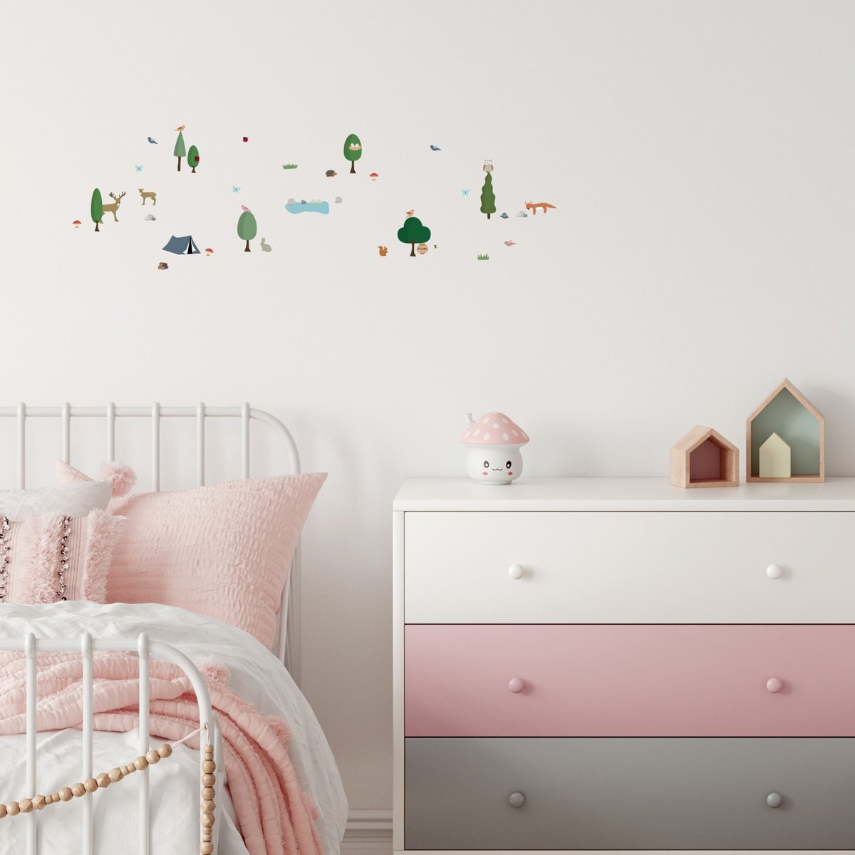Sticker Mural Balade en Foret multicolore, ARCHIV
